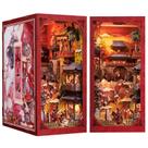 Kit de casa em miniatura DIY CUTEBEE Book Nook A lenda de Mulan