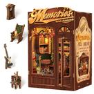 Kit de casa em miniatura DIY CUTEBEE Book Nook Memories Music