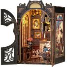 Kit de casa em miniatura DIY Cutefun Book Nook Count Cat's Study
