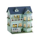 Kit de casa em miniatura DIY CUTEROOM Wooden Dollhouse Warm Manor