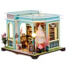 Kit de casa em miniatura MABCIRY DIY com luz LED e móveis de 20 cm