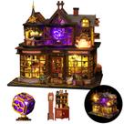 Kit de Casa Miniatura Flybean DIY com Luzes LED