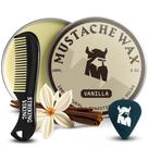 Kit de cera e pente para bigode Striking Viking Medium/Strong Hold