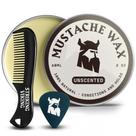 Kit de cera e pente para bigode Striking Viking Medium/Strong Hold