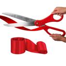 Kit de cerimônia de corte de fita YARRD, tesoura de 25 polegadas com fita
