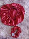 Kit de cetim vermelho