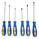 Kit De Chave Fenda/philips 6 Peças Imantadas Cabo Borracha