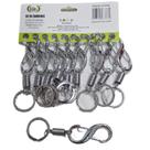 Kit de Chaveiro Aço Inoxidável com mola c/ 10 un. - Idea