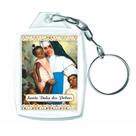 Kit De Chaveiros Acrílicos Santa Dulce 3x4cm Com Argola Com 12 Unidades
