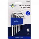 Kit de Chaves Hexagonais Abaula Com 7 Peças de 1.5 a 6mm Brasfort