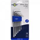 Kit de Chaves Hexalobular Longas Com 7 Peças T10 a T40 Brasfort