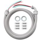 Kit de chicote elétrico AC, conduíte flexível DWALE 1/2" e 1,8 m