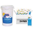 Kit de choque para piscina In The Swim com 24 sacos de 1 lb e pastilhas de cloro de 22,7 kg