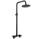 Kit de Chuveiro Externo Aolemi 20 cm com Chuva, Preto Fosco