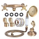 Kit de chuveiro Fdit Vintage Style Copper com cabeça de chuveiro e mangueira