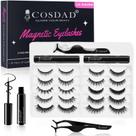 Kit de cílios magnéticos COSDAD 8D 3D à prova d'água sem cola