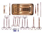 Kit De Cirurgia Para Castração 19 Peças Clinica Veterinário Plasma Varias cores Social Instrumentos