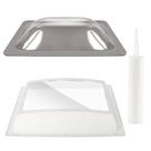 Kit de claraboia para RV XMK 14" x 22" com cúpula interna e externa fumê Kit de claraboia para RV XMK 14" x 22" com cúpula interna e externa fumê