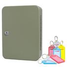 Kit De Claviculario Porta Chaves Com 48 Peças + 50 Chaveiros Sortidos 6cm