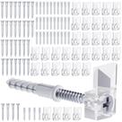 Kit de clipes para porta-espelhos BagTeck Clear Plastic 100 conjuntos