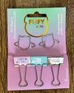 Kit de clips e prendedores cute fofy - organização criativa