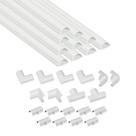 Kit de cobertura de cabo D-Line 4m autoadesivo Wire Hiders White