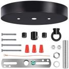 Kit de cobertura de teto MAYOMAJO de 6 polegadas com placa pesada preta