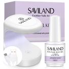 Kit de cola para unhas em gel SAVILAND 15mL com lâmpada UV para extensão de unhas