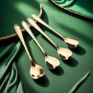 kit de Colheres Coração Fofas pra Cozinha/ mesa posta Douradas p/Café Sobremesa /Chá Aço inoxidável 10PCS kit de Colheres Coração Fofas pra Cozinha/ mesa posta Douradas p/Café Sobremesa /Chá Aço inoxidável 10PCS