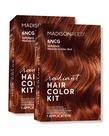 Kit de coloração de cabelo Madison Reed Radiant 6NCG Medium Amaretto Red