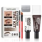 Kit de Coloração para Sobrancelhas SACE LADY Castanho Escuro à Prova dÁgua 30 ml
