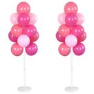 Kit de coluna de balão Hiins, conjunto de 2 com balões incluídos em rosa
