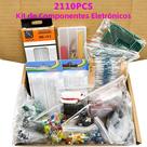 Kit De Componentes Eletrônicos Ultimate Edition 2110PCS, Capacitores, Resistores, T0-92, Placa De Kit De Componentes Eletrônicos Ultimate Edition 2110PCS, Capacitores, Resistores, T0-92, Placa De
