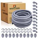 Kit de conduíte elétrico Wocloer 1/2 polegada 150 pés com conectores