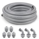 Kit de conduíte estanque a líquidos Elecoman 1/2 pol. 50 pés com conectores