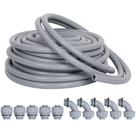 Kit de conduíte estanque a líquidos Neorexon 1/2 polegada 25 pés com 10 conexões