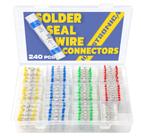 Kit de conectores de fio de vedação de solda Haisstronica 240 unidades 26-10AWG