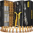Kit de conectores de fio DXCRIMP com ferramenta de crimpagem 24-14 AWG
