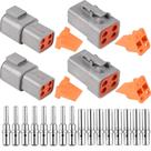 Kit de conectores de fio impermeável JRReady ST6245 DTP de 4 pinos
