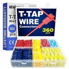 Kit de conectores de fio New Age America 360 unidades T-Tap AWG 22-10