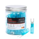Kit de conectores de garfo HKS 100PCS 8 azul 16-14 Gauge Heat Shrink