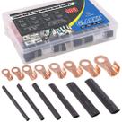 Kit de conectores de terminais Wire Crimp Copper Ring Lugs 300 unidades