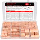 Kit de conectores de topo BAALA 520 PCS em cobre puro não isolado Kit de conectores de topo BAALA 520 PCS em cobre puro não isolado