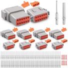 Kit de conectores JRReady DTM de 12 pinos à prova d'água 20-22AWG