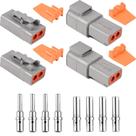 Kit de conectores JRready ST6138 DTP 2 pinos à prova d'água 12-14 AWG