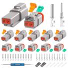 Kit de Conectores JRready ST6327-2 Deutsch 2 Pines DT Gris Impermeable Kit de Conectores JRready ST6327-2 Deutsch 2 Pines DT Gris Impermeable