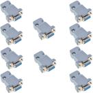Kit de conectores Oiyagai DB9 Feminino Tipo de Solda Plástico x10
