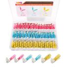 Kit de conectores Piggyback Spade HKS 200PCS AWG 22-10 com termorretrátil