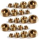 Kit De Conexões De Latão Para Tubos DAYIFUN - 20 Peças Com Rosca Interna Hexagonal NPT 1/8, 1/4,