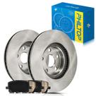 Kit de conjunto de rotor de freio e pastilhas de freio de cerâmica para Corolla 03-08